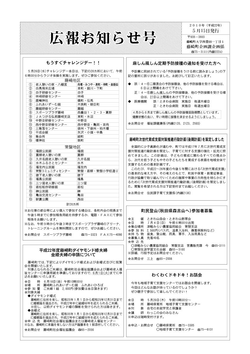 広報ふじさき2010年5月15日号